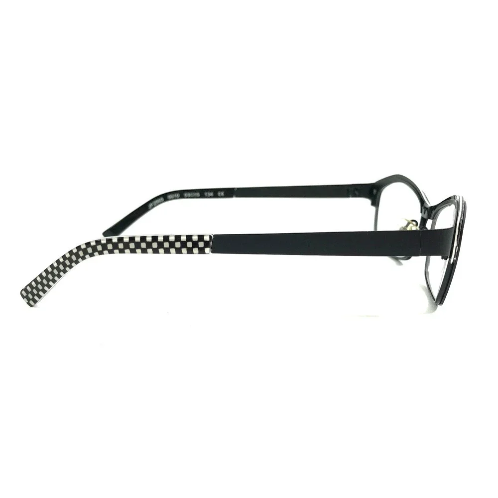 J.F. Rey Eyeglasses Frames JF2555 0010 Black White Checkered Full Rim 53-15-134